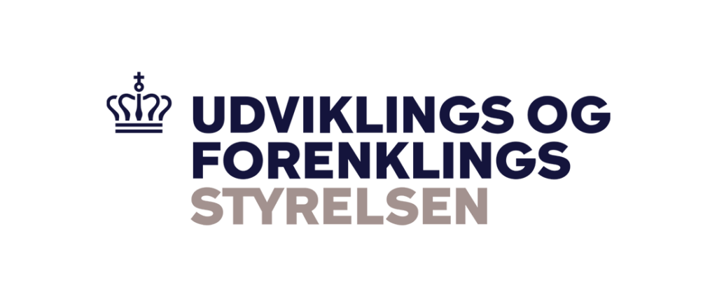Udviklings og forenklings styrelsen logo