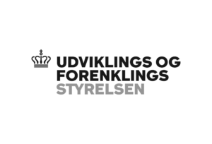 Udviklings og forenklings styrelsen logo